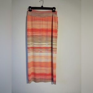 Striped Multicolor Maxi Skirt Size XL